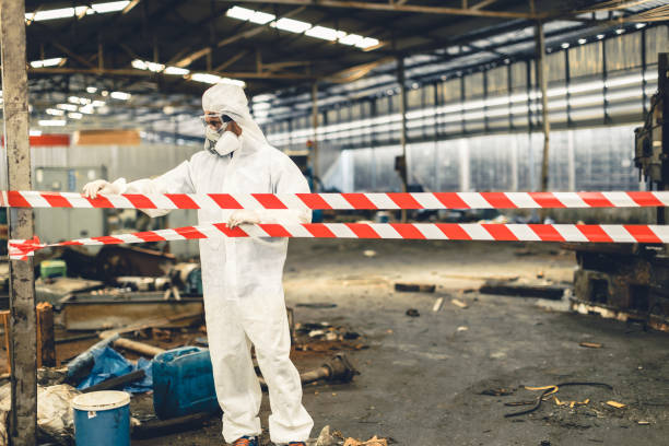 Professional Biohazard technician working in Perryville, MD